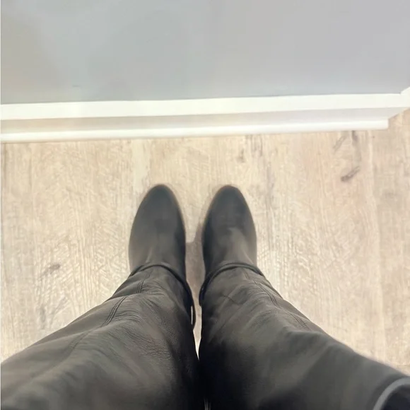 LK Bennett Black Leather Heeled Boots NEW - Picture 12 of 16